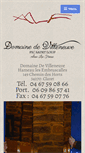 Mobile Screenshot of domaine-de-villeneuve.com